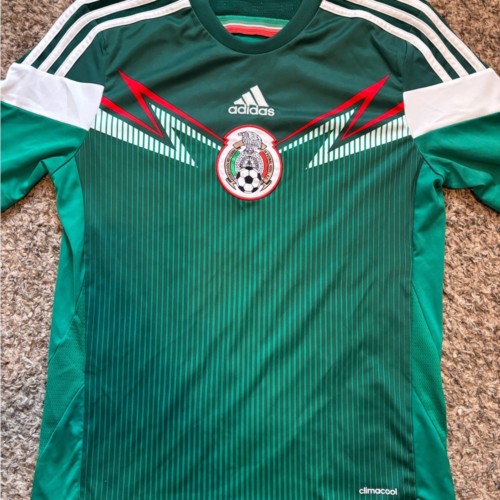 Adidas Green and Red Soccer Jersey 2014 World Cup